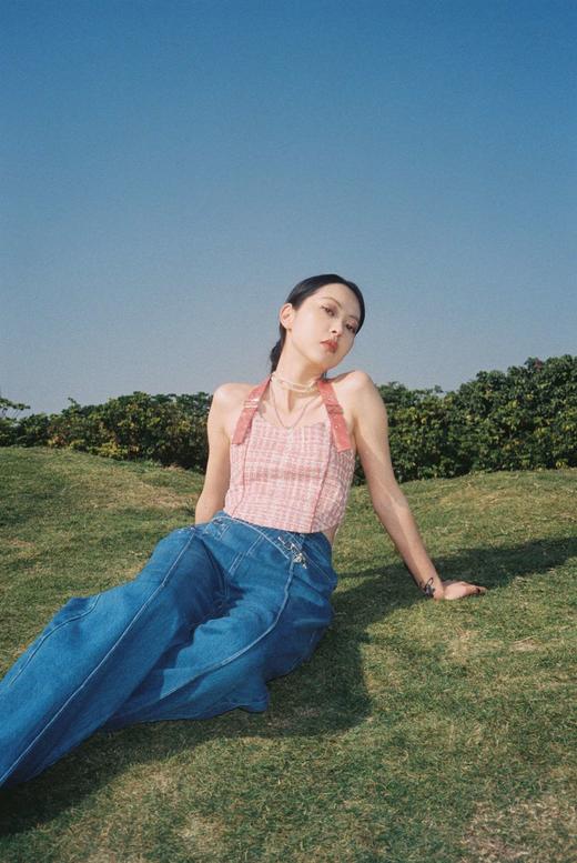 EhK 粉色甜蜜恋情小香风复古挂脖胸衣 商品图2