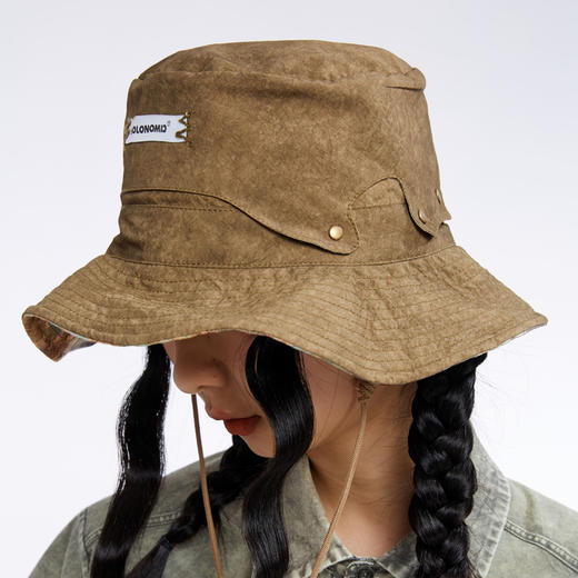 HOLONOMIC「第八大陆」原创印花双面戴渔夫帽 商品图2