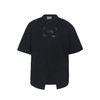 WHISTLEHUNTER(WSTHT)前开叉不对称领口T恤 主题金属印花廓形短袖 商品缩略图4