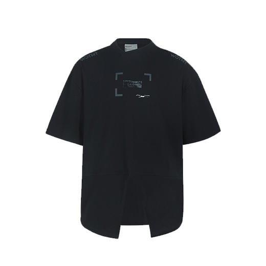 WHISTLEHUNTER(WSTHT)前开叉不对称领口T恤 主题金属印花廓形短袖 商品图4