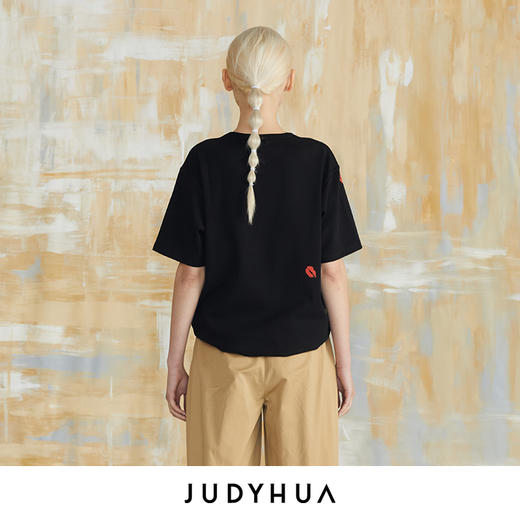 JUDYHUA 经典红唇印花OversizedT恤 商品图6