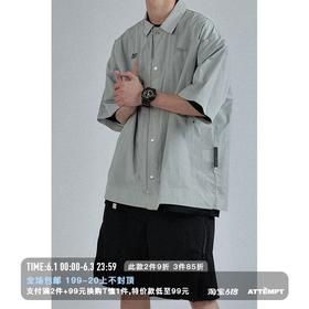 MANUFACTURE BY ATTEMPT 尼龙短袖衬衫外套