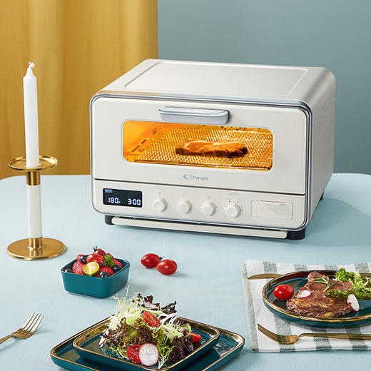 长帝ZCVD17E烤箱家用小型多功能全自动电烤箱迷你烤箱蒸烤一体 商品图3