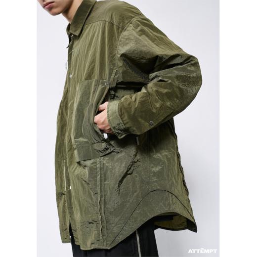 ATTEMPT SS21 水波纹金属尼龙衬衫 商品图2