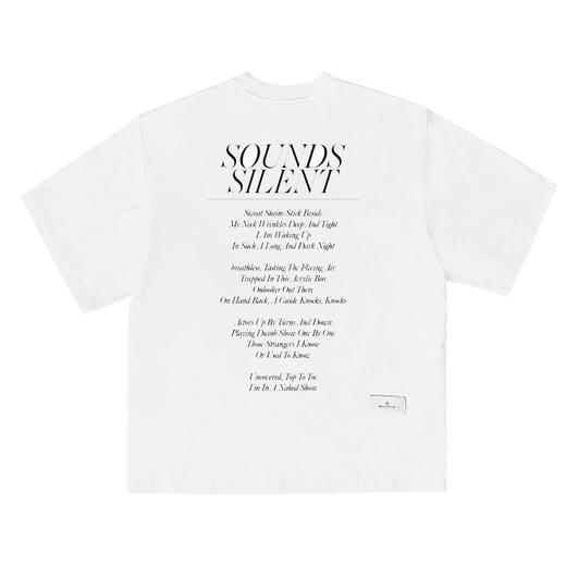 MANUFACTURE BY ATTEMPT "Sounds silent" 诗歌文字短袖T恤 商品图3