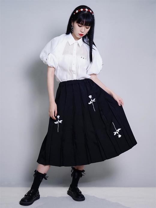 fragileheart原创21新款半身裙气质长款西装裙春季易碎商店百褶裙 商品图2