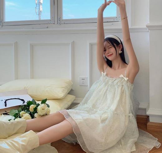 特价秒杀 Wildshadow 吊带蝴蝶结碎花纱纱裙.潮快闪[福利品] 商品图0