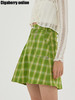 Cigaberry2021春夏不规则设计感绿格百褶半裙百搭夏日清凉少女感 商品缩略图2
