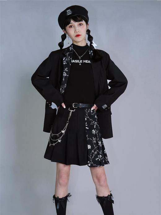 FragileHeart 原创设计感易碎商店新款少女拼接百褶裙女春a字短裙 商品图1