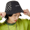 HOLONOMIC 原创设计棋盘格拼接尼龙网纱渔夫帽 商品缩略图0