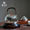 臻宝堂银壶 纯手工一张打烧水壶9999银锤纹煮茶器家用茶具南红摘 商品缩略图3