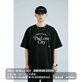 MANUFACTURE BY ATTEMPT 欢迎来到失落之城 T-shirt 短袖T恤