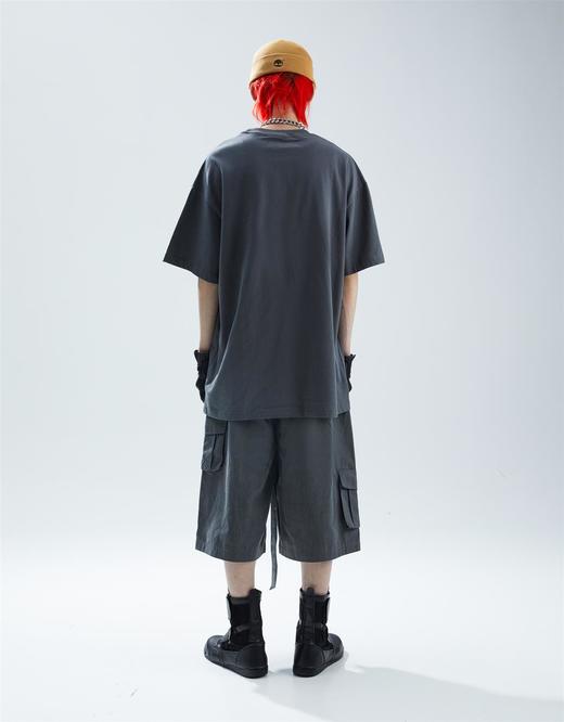 SFTTR 2021SS 人像做旧复古手绘摇滚头像灰色男女印花短袖T恤Tee 商品图2