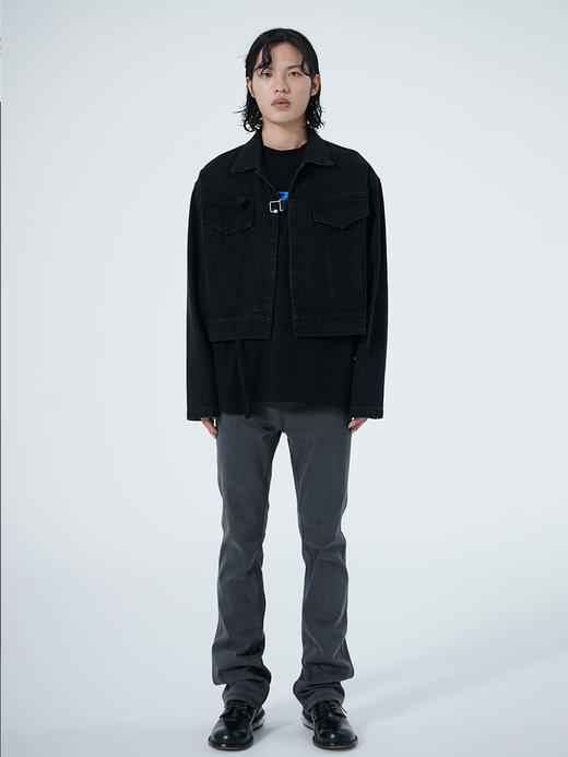 TERRAINCOGNITA2021SS春夏新款短款百搭宽松牛仔夹克外套男女同款 商品图2