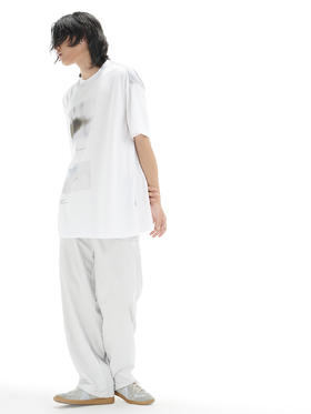 TERRAINCOGNITA21SS马赛克主题印花短袖宽松拼接百搭印花T恤男女