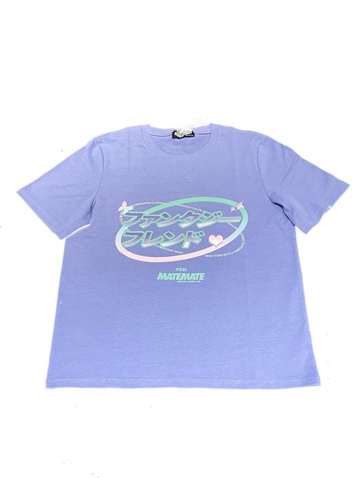 MATEMATE原创日文logo甜酷夏日情侣宽松纯欲短袖T恤 商品图4