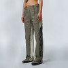 HOLONOMIC 原创不规则蛇纹拼接设计感小众直筒长裤 商品缩略图0