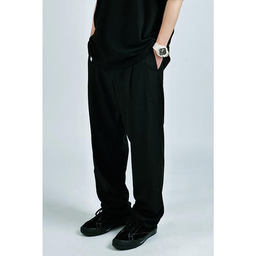 MANUFACTURE BY ATTEMPT 松紧腰打褶西裤 商品图1