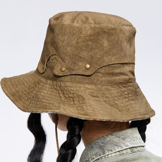 HOLONOMIC「第八大陆」原创印花双面戴渔夫帽 商品图3