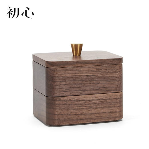 初心| 胡桃木收纳盒牙线牙签首饰棉签 商品图4