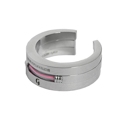 TERRAINCOGNITA 不锈钢粉色液体刻字饰品指环“520限定款戒指” 商品图0