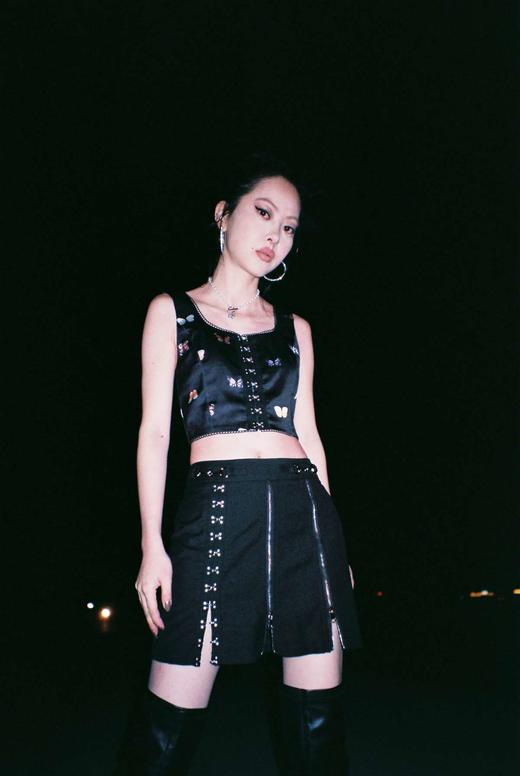 EhK 复古赛博金属多穿法设计感半身裙 商品图1