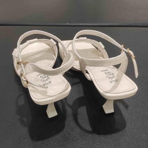 lfgj jeans bj607时尚方头细跟编织带女凉鞋 商品图4