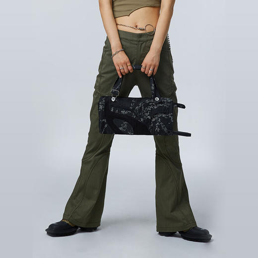 HOLONOMIC 原创设计两用提花牛仔机能单肩斜挎包背心 商品图3