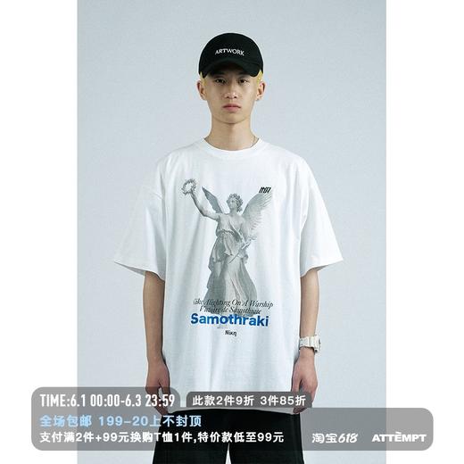 MANUFACTURE BY ATTEMPT “尼姬”神像 T-shirt 短袖T恤 商品图0