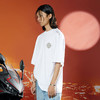 WHISTLEHUNTER(WSTHT)春夏纯棉白色渐变印花宽松金属标落肩T恤 商品缩略图2