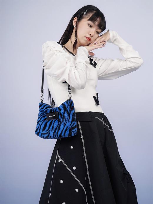 fragileheart易碎商店2021新款设计感小众复古单肩斜挎包斑马纹包 商品图1