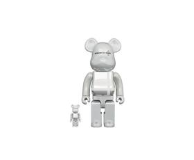 Bearbrick-medicom toyplus-白400%+100%
