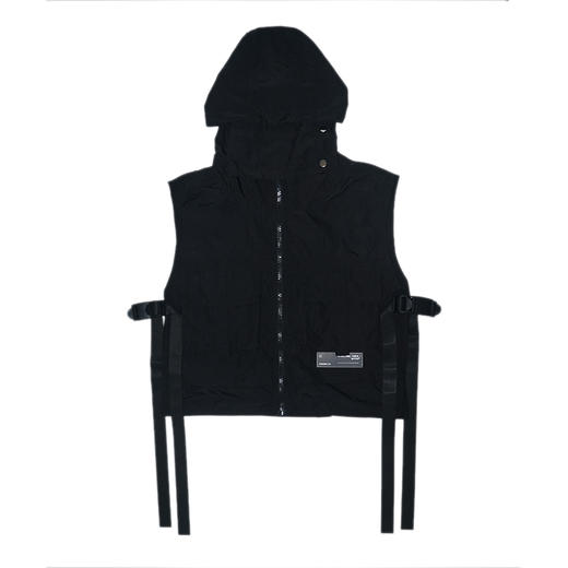 SFTTR 2021SS 可调节连帽立体口袋机能轻薄男女防晒金属尼龙马甲 商品图3