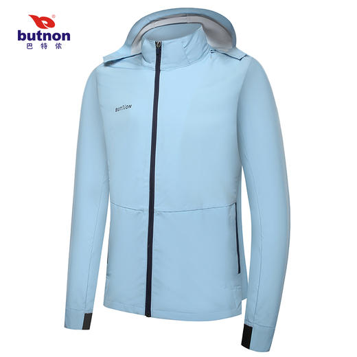 1611巴特侬butnon男士梭织连帽风衣防风透气100%聚酯纤维 商品图2