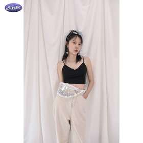 EhK 双色气质百搭打底内衣上衣带胸垫吊带背心女潮 现货