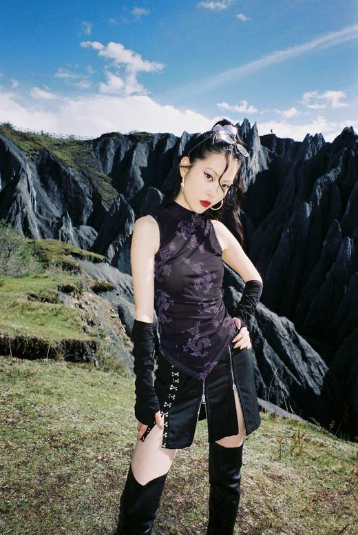 EhK 复古赛博金属多穿法设计感半身裙 商品图2