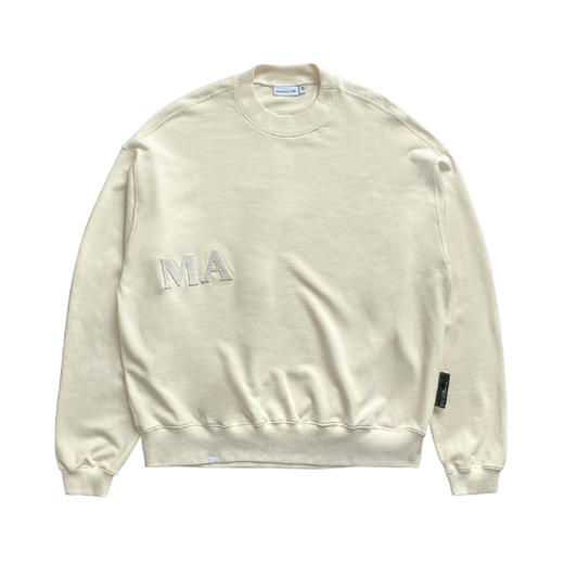 MANUFACTURE BY ATTEMPT 毛毡LOGO圆领卫衣 商品图4