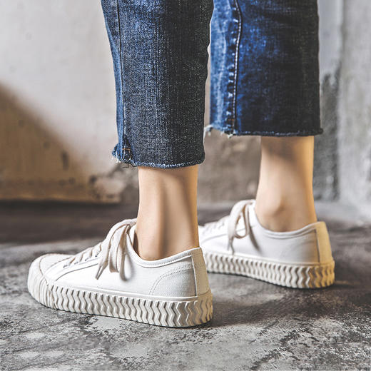 【ZHR】帆布鞋女新款夏季薄款ins潮平底饼干鞋百搭学生休闲鞋子 商品图5