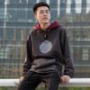 WHISTLEHUNTER秋冬款潮牌嘻哈个性立领刺绣男女拼接宽松连帽卫衣 商品缩略图0