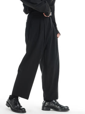 TERRAINCOGNITA21SS垂感基础休闲九分裤百搭小众西装宽松长裤男女