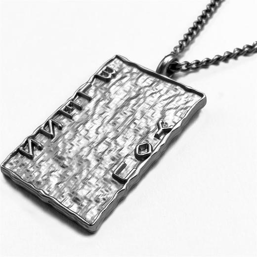 HOLONOMIC 原创设计图案「驅邪擋煞」方形项链 商品图1