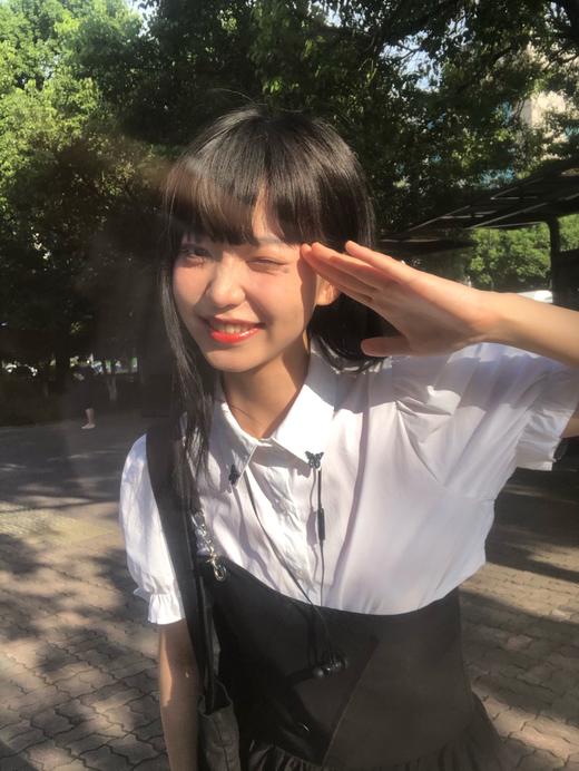 Cigaberry 2020夏季新款少女荷叶边百搭白色法式泡泡袖衬衫纯棉 商品图1