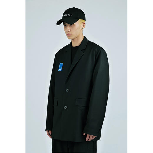 MANUFACTURE BY ATTEMPT 标识廓形西装 商品图2