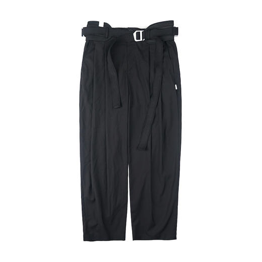 ATTEMPT AW20 “ATT”定制金属扣件护腰廓形西裤宽松垂感休闲西裤 商品图4