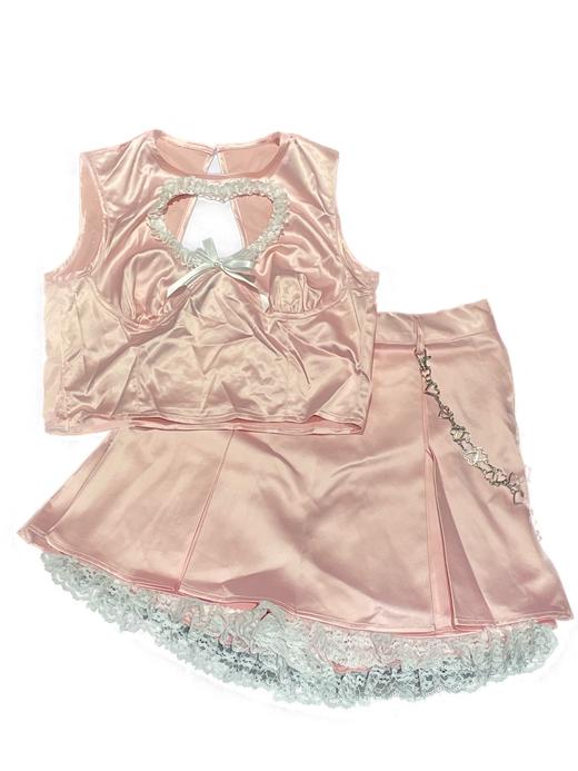 MATEMATE原创坠落天使系列甜酷粉黑性感纯欲蕾丝套装 商品图4