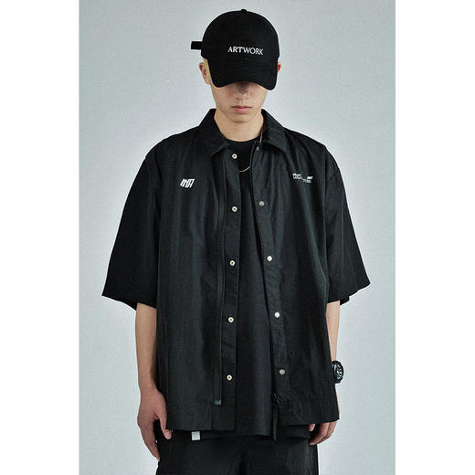 MANUFACTURE BY ATTEMPT 尼龙短袖衬衫外套 商品图3