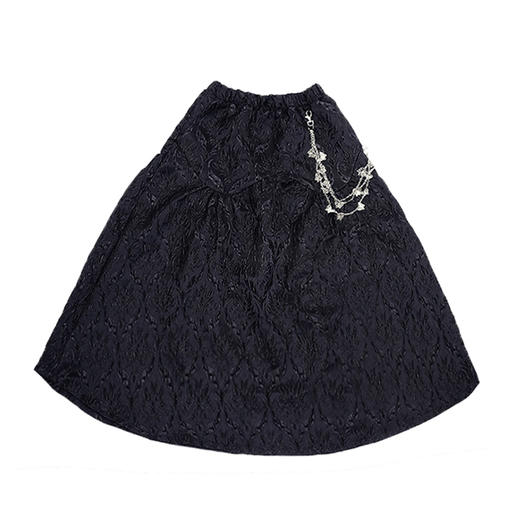 fragileheart原创设计易碎商店法式提花花苞高腰显瘦半身裙女春夏 商品图3