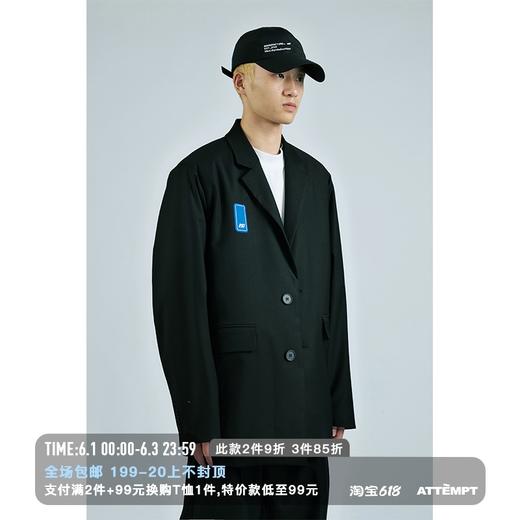 MANUFACTURE BY ATTEMPT 标识廓形西装 商品图0