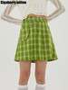 Cigaberry2021春夏不规则设计感绿格百褶半裙百搭夏日清凉少女感 商品缩略图1