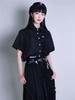 fragileheart黑白短袖衬衫女设计感小众学院风春季薄款宽松上衣 商品缩略图0